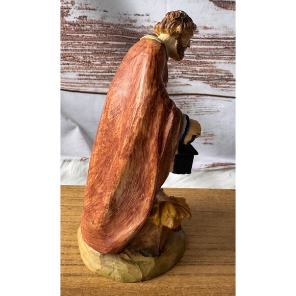 VTG 6 inch Hand Painted Resin Holy Family Nativity Italy S/92. No Baby - Picture 2 of 7